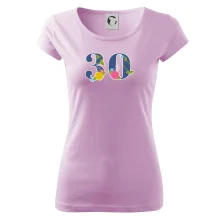 Květinové číslo kreslené - 30