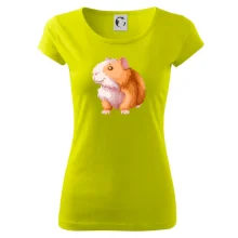 Morče - kreslené, bílo oranžové