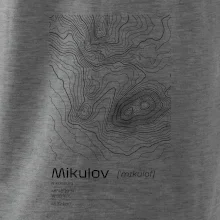 Mikulov - vrstevnice v obdélníku