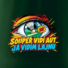 Badminton soupeř vidí aut já lajnu