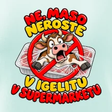 Maso neroste v igelitu v supermarketu