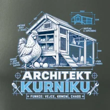 Architekt kurníku technický výkres