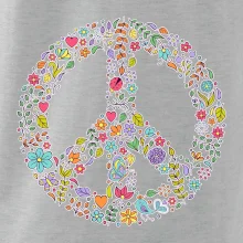 Peace symbol lístečky