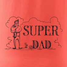 Kreslený nápis super dad