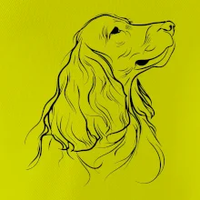 Anglický kokršpaněl černá kresba