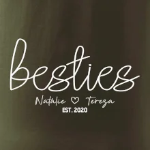 Párové mikiny - Besties Jména a rok