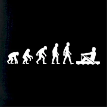 Evoluce veslování 1 človek