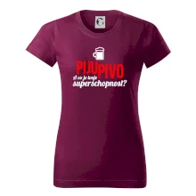 Já piju pivo - tvoje superschopnost? rovný nápis