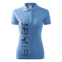 Biker nápis na výšku řetěz