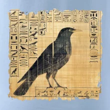 Egyptské hieroglyfy pták