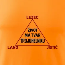 Lezec lano jistič životní trojúhelník