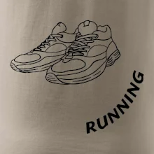 Running nápis šikmo