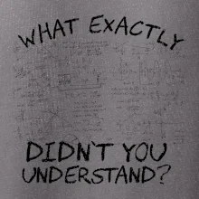 What exactly didnt you understand - physics