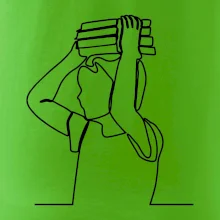 Student a kniha jedním tahem