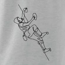 Lezecká stěna jedním tahem