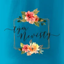 Tým nevěsty čtverec oranžový