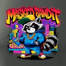 Mýval - masked bandit grafitti