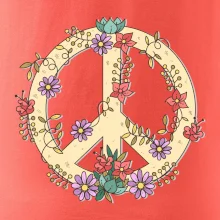 Peace symbol pískový