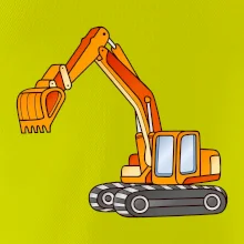 Bagr bez nápisu oranžový