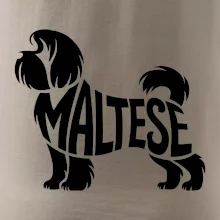 Maltézský psík nápis v těle