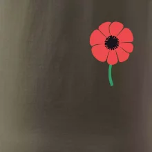 Vlčí mák ikonka na prsu