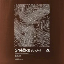 Sněžka - vrstevnice v obdélníku