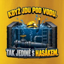 Instalatér pod vodou s hasákem