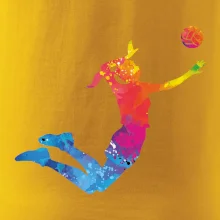 Volejbalista/Volejbalistka splash s míčem