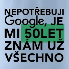 Nepotřebuji google, je mi 50 let