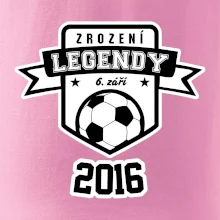 Zrození fotbalové legendy - tvůj den a rok narození