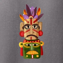 Mayové maska s peřím