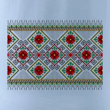 Ukrajinský vzor - Červeno Zelený