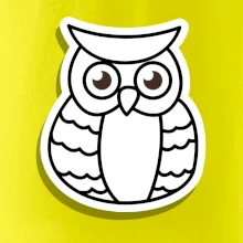 Sova kreslená na prsu