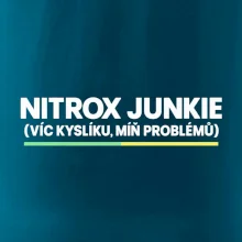 Nitrox junkie zelenožlutá linka pod nápisem