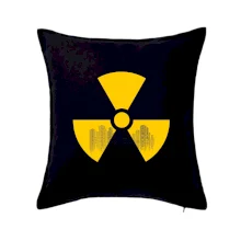 Radioaktivita - silueta města