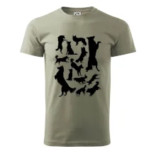 Border kolie siluety