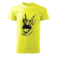 Černobílá karikatura Německý ovčák