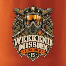 Víkendová mise vintage paintball odznak