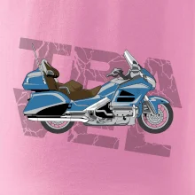 Cestovní motorka Amerika modrá