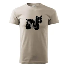 Jorkšírský teriér - Yorkie - Nápis v těle Jorkšírský teriér - Yorkie - Nápis v těle