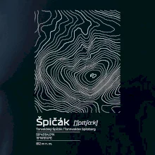 Špičák - vrstevnice v obdélníku