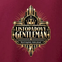 Listopadový gentleman zlatý art deco motiv