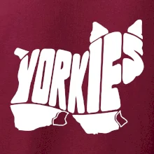 Jorkšírský teriér - Yorkie - Nápis v těle