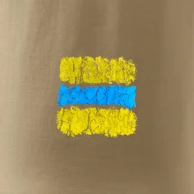 Turistická Cyklo značka - žluto modrá