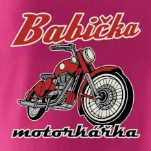 Babička motorkářka
