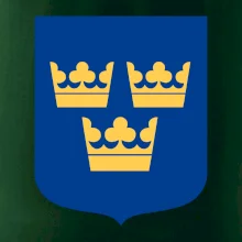 Švédský znak tři korunky na prso