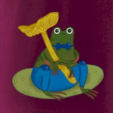 Žába s houbou  (studio-arte.cz)