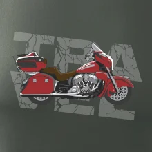 Cestovní motorka Amerika červená