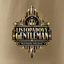 Listopadový gentleman zlatý art deco motiv