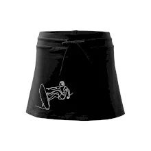 Surfař na vlně jedním tahem